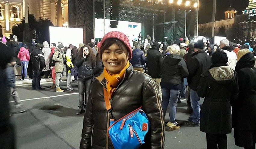 Turista iz Japana želi nam da ostanemo pozitivni u Novoj godini