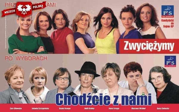 wybory pis plakat chodźcie z nami