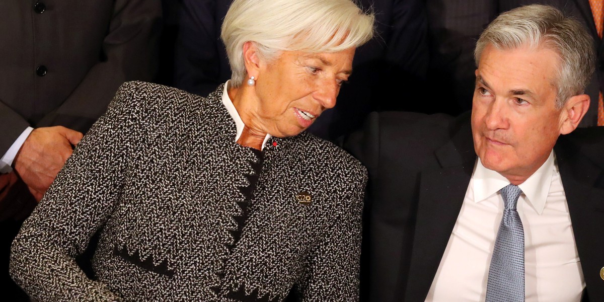 Uwaga rynków finansowych koncentruje się na Fed i EBC reprezentowanych przez Christine Lagarde i Jerome Powella