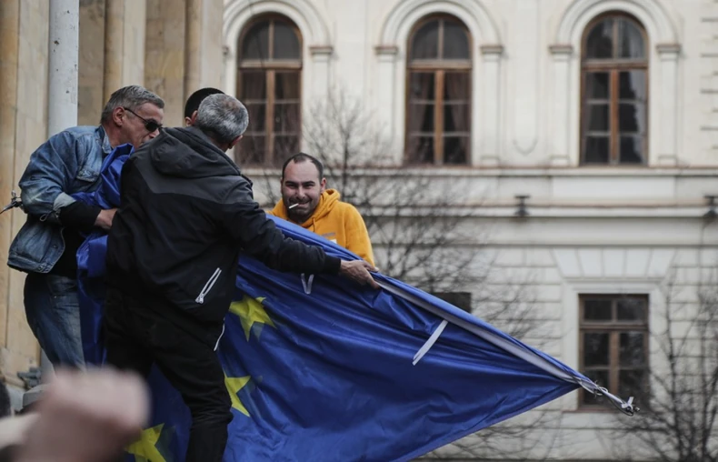 Antizapadni protest u Tbilisiju 14. marta