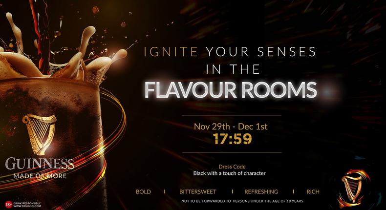 Get ready for 3 extraordinary flavour-filled nights at Guinness' 'Flavour Rooms'