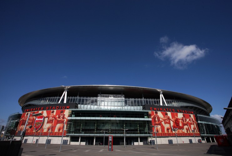 Emirates Stadium, stadion klubu piłkarskiego Arsenal, Londyn, Wielka Brytania