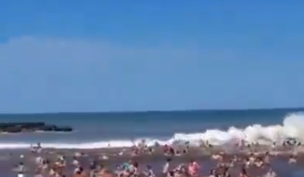 Meteocunami na plaži u Argentini