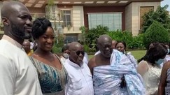 Maxwell Kofi Jumah’s son marries Akufo-Addo’s 3rd daughter at the presidency (videos & photos)
