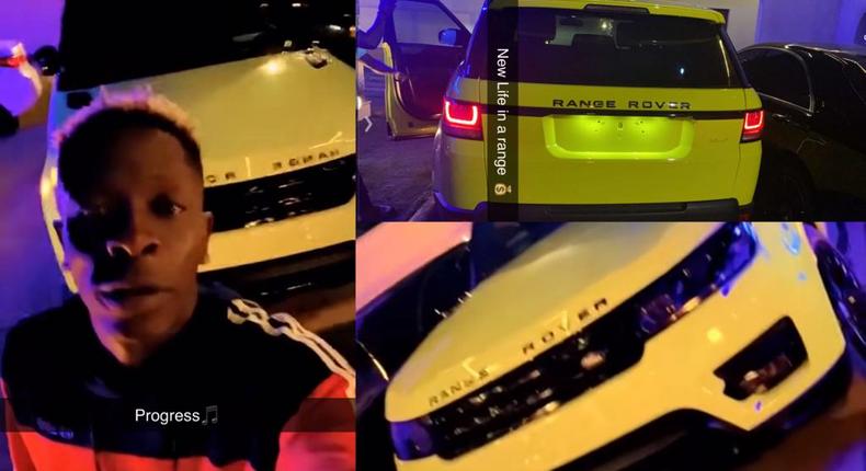 Shatta Wale shows off brand new Range Rover