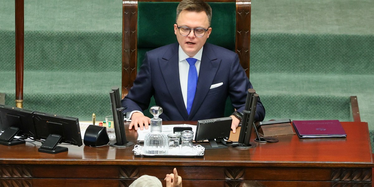 Marszałek Sejmu Szymon Hołownia