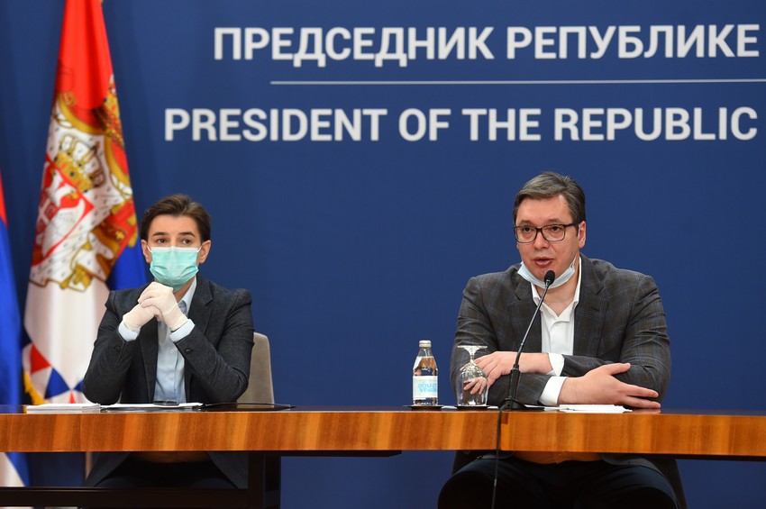 Aleksandar Vučić i Ana Brnabić 