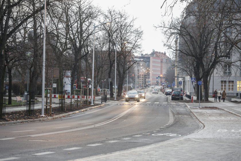 Ulica Purkyniego we Wrocławiu po remoncie