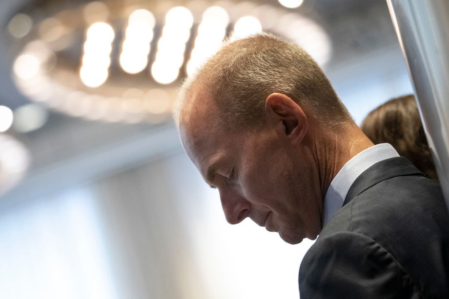 Dennis Muilenburg, CEO Boeinga, stracił stanowisko przewodniczącego rady dyrektorów. Ma skupić się na kierowaniu pogrążoną w kryzysie firmą