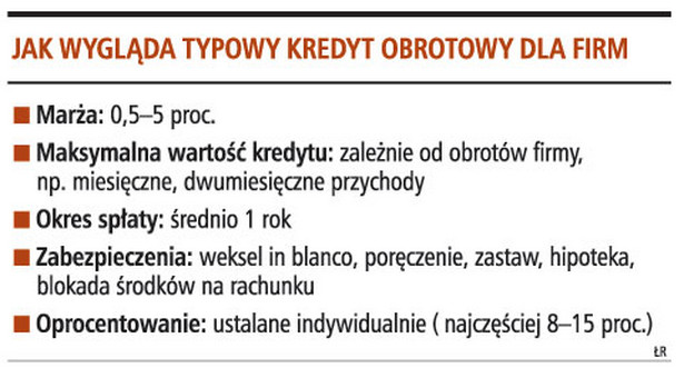 Jak wygląda typowy kredyt obrotowy dla firm