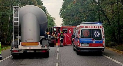 Tragedia pod Górą Kalwarią. On jechał kolosem z cementem. Ona niewielkim autem