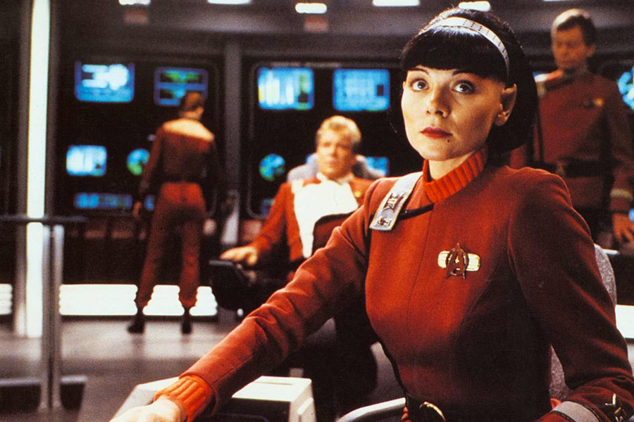 Kim Cattrall jako porucznik Valeris w filmie "Star Trek VI: Wojna o pokój" (1991)