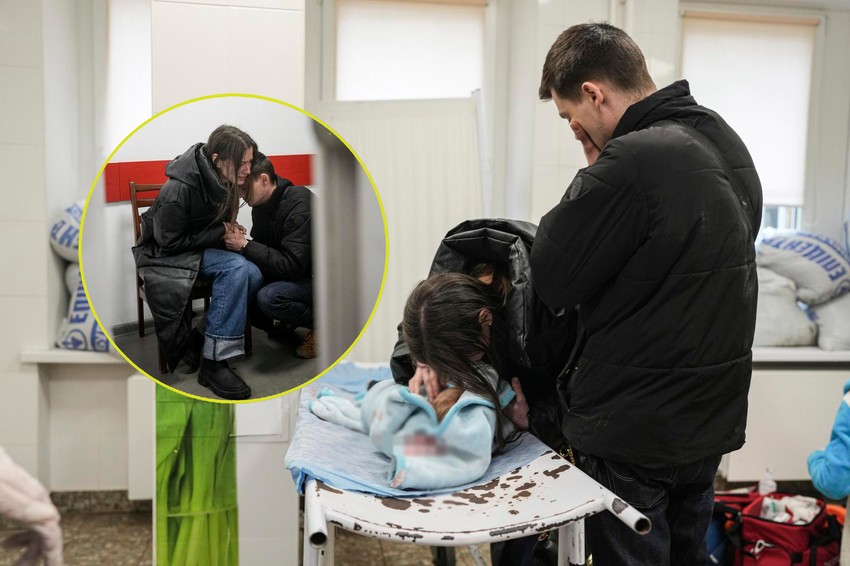 Majka i otac malog Kirila, Marina i Fedor