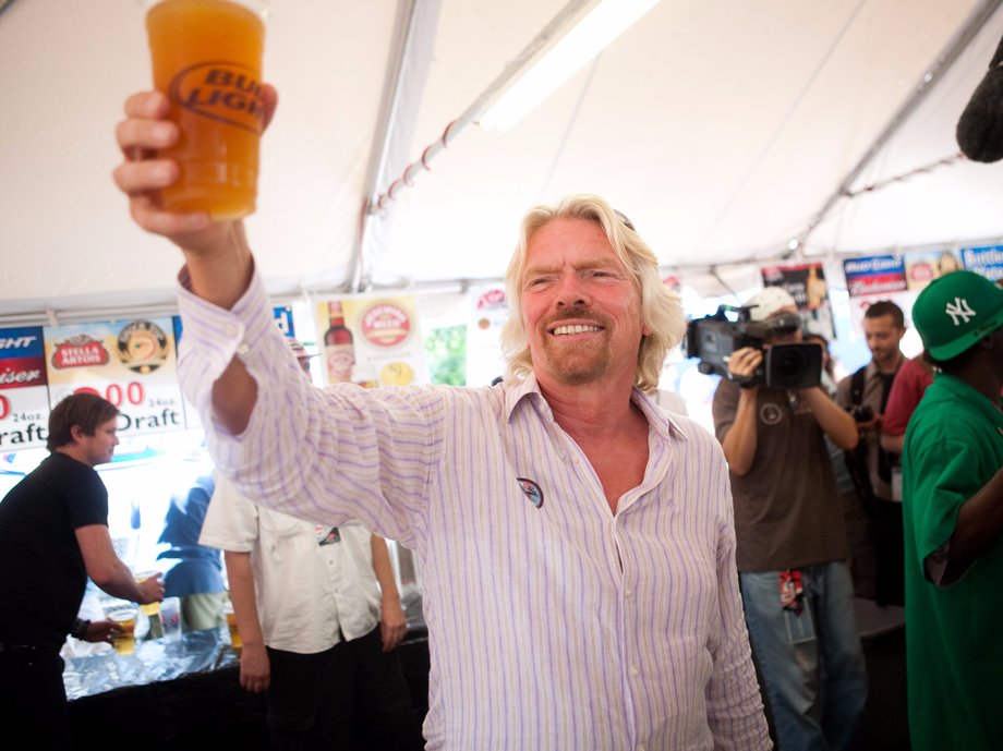 Richard Branson was "very, very drunk."