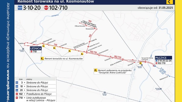 Mieszkańcy Leśnicy będą korzystać z komunikacji zastępczej