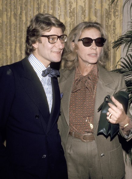 Yves Saint Laurent i Lauren Bacall