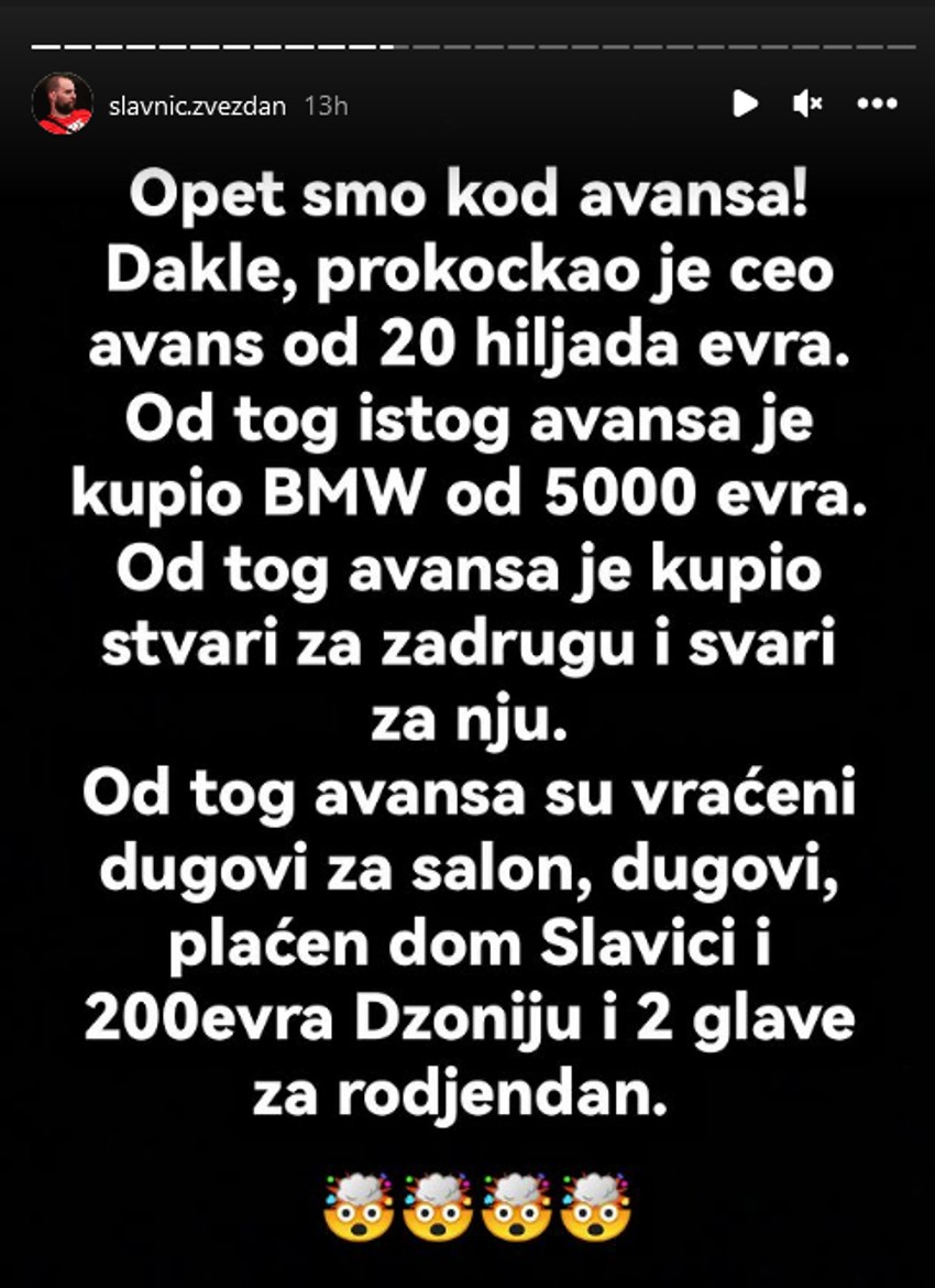 Optužbe na račun Zvezdana Slavnića