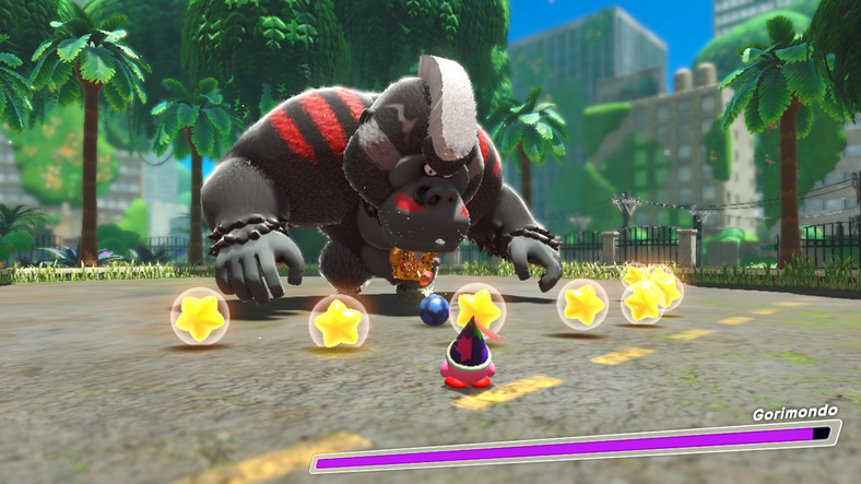 Kirby and the Forgotten Land - screenshot z gry (wersja na Nintendo Switch)