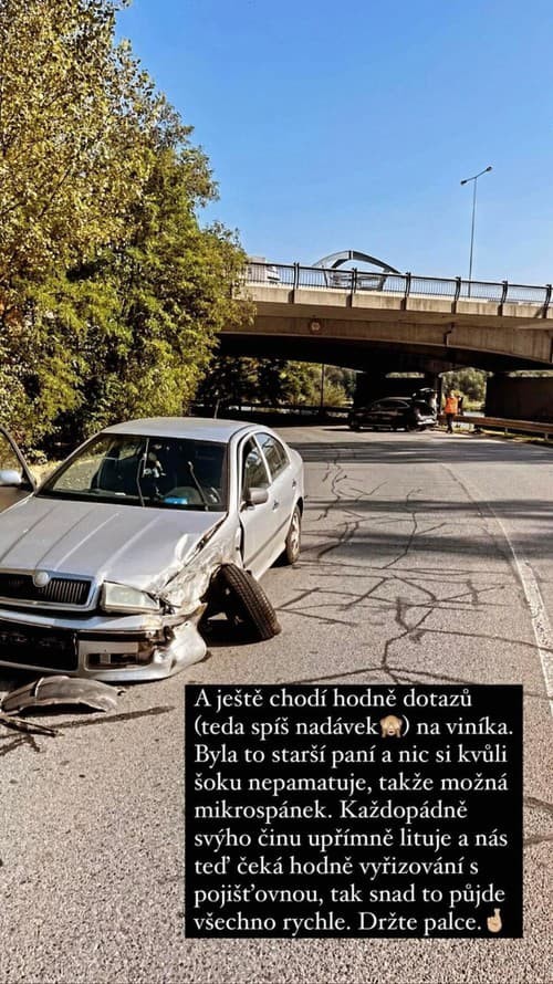 Našťastie si to odniesli len plechy. 