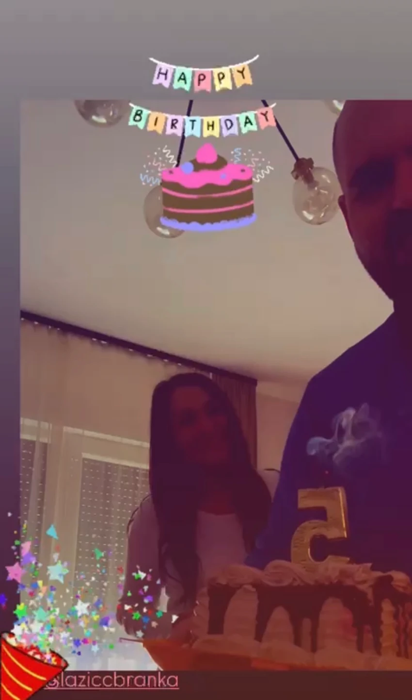 Branka Lazić sa partnerom 