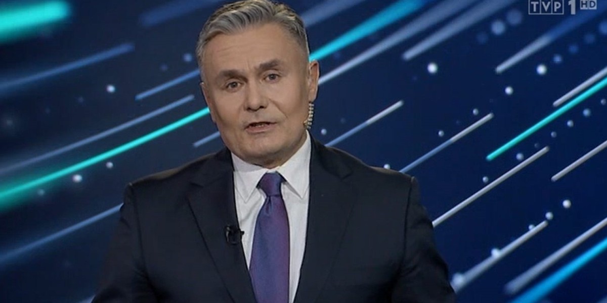 Marek Czyż w pierwszym wydaniu nowego programu informacyjnego TVP 1.