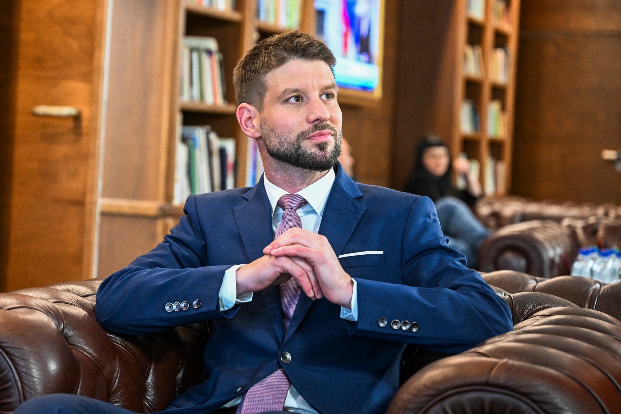 Predseda Progresívneho Slovenska (PS) Michal Šimečka