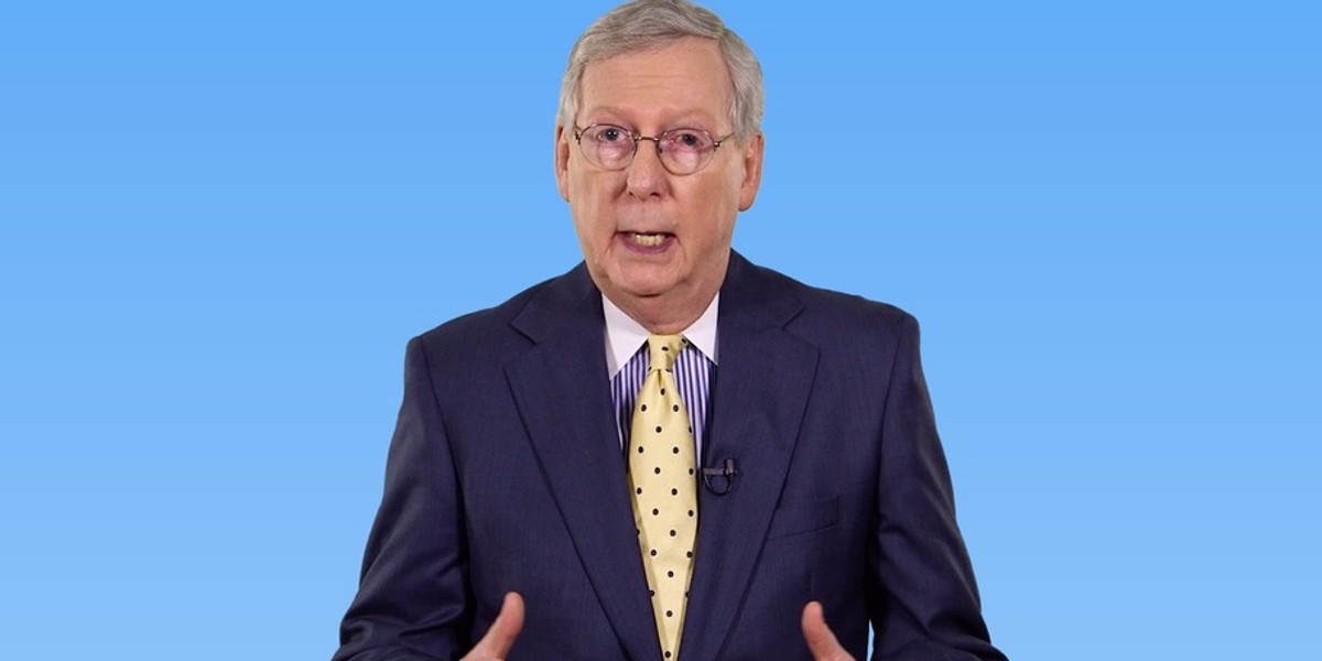 Mitch McConnell during an interview with Business Insider.