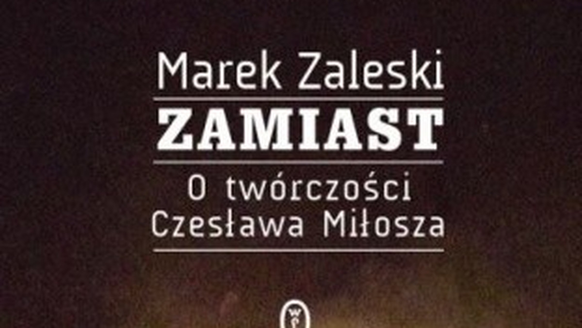 Książka ta jest efektem tyleż osobistej fascynacji twórczością Czesława Miłosza, co moich zawodowych zatrudnień. Od wielu lat czytam Miłosza dla przyjemności, ale również z największą uwagą jako krytyk i historyk literatury. 