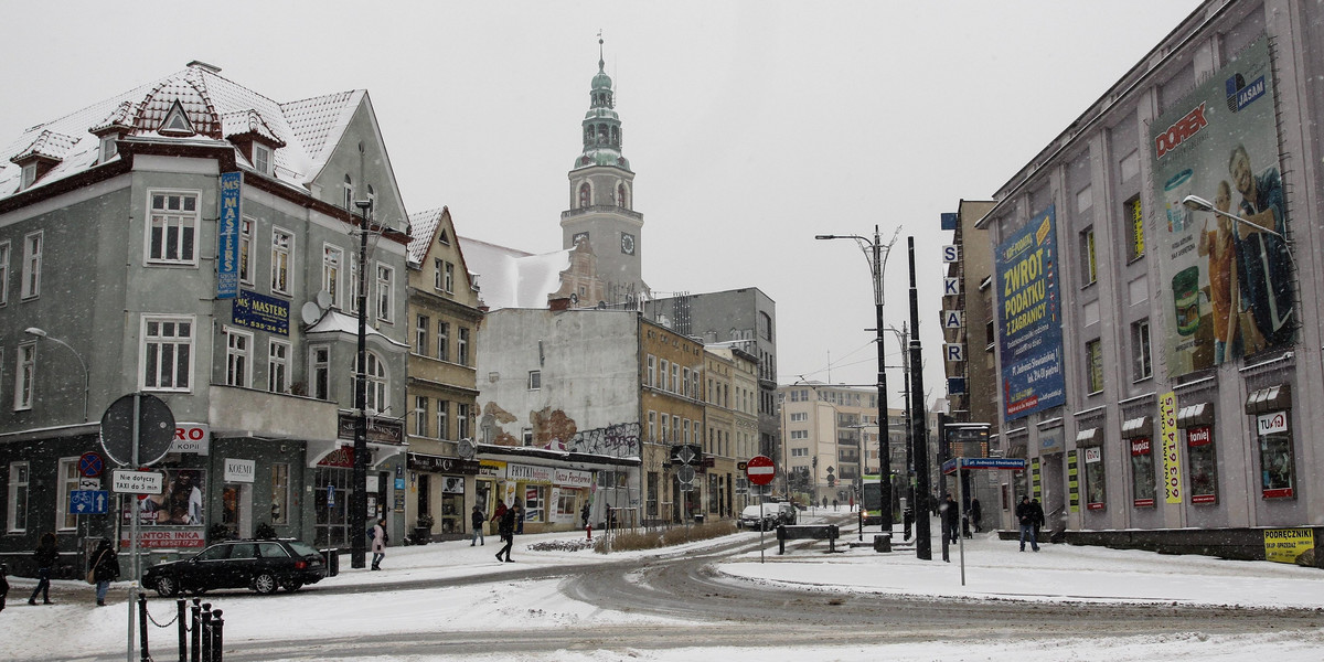 Olsztyn zimą