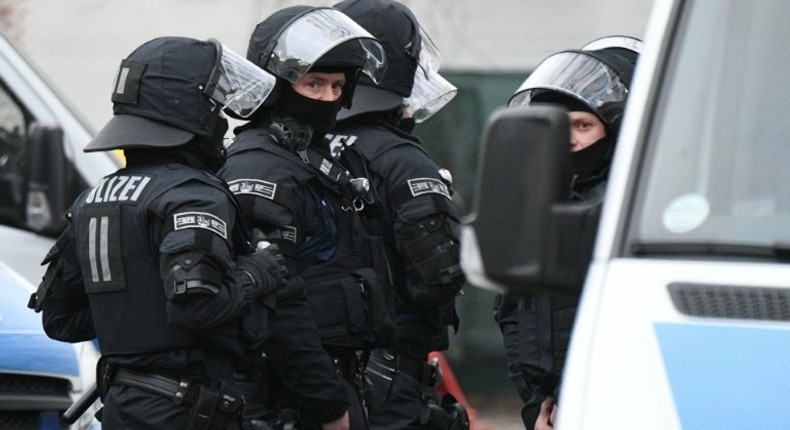 German anti-terror police raided 54 offices, homes and mosques around Frankfurt, on February 1, 2017