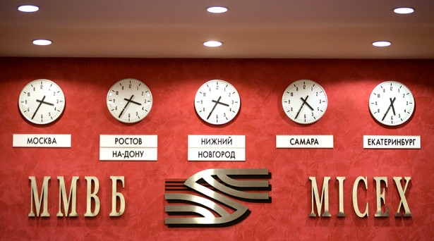 Micex Stock Exchange, Moskwa. Fot. Bloomberg