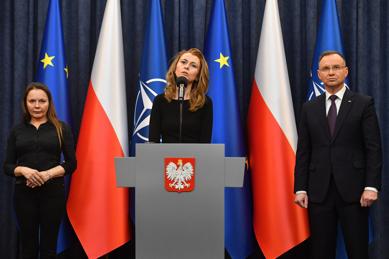 Barbara Kamińska, Romualda Wąsik, Andrzej Duda