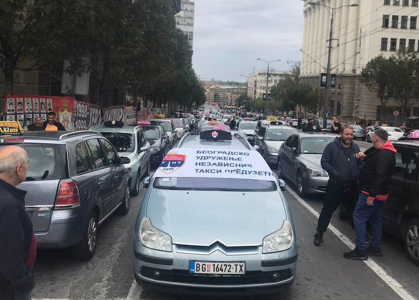 Protest taksista, deveti dan