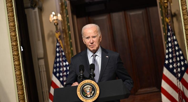 US President Joe Biden (Photo by BRENDAN SMIALOWSKI/AFP via Getty Images)