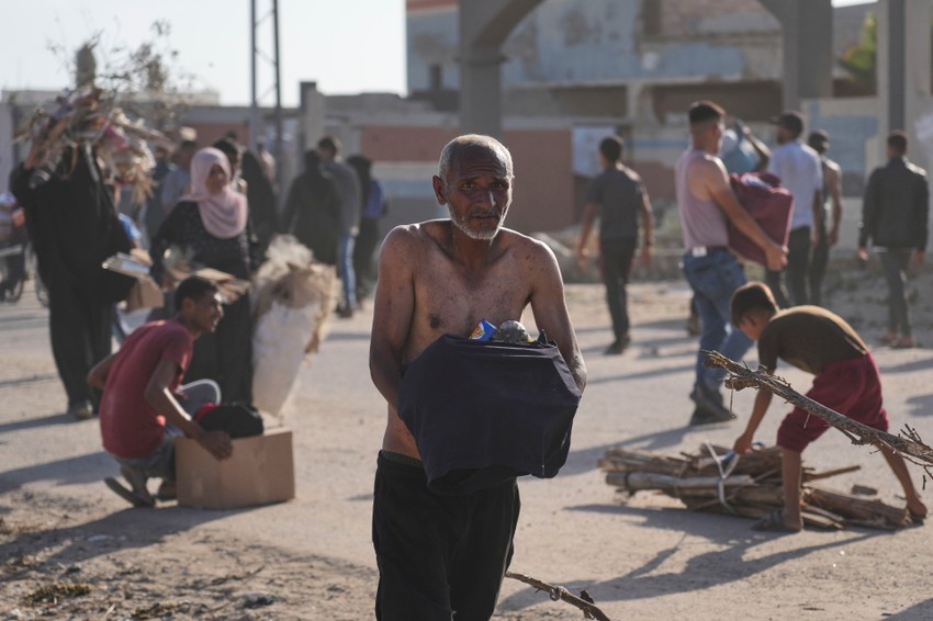 Gaza, Rafa, podela humanitarne pomoći