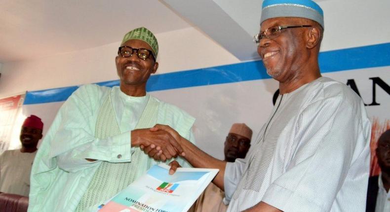 Buhari and APC Chairman Oyegun