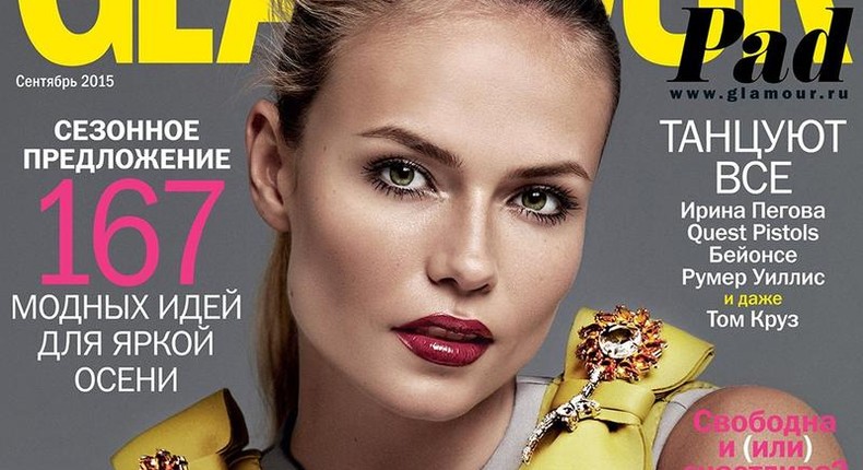 Natasha Poly for Glamour Russia