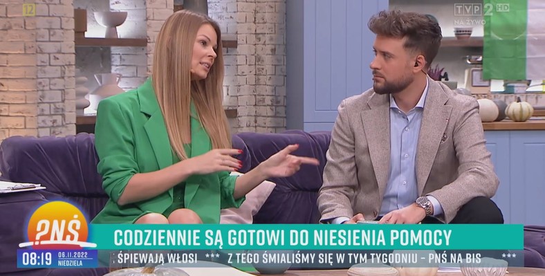 Małgorzata Tomaszewska i Aleksander Sikora w "Pytaniu na śniadanie"