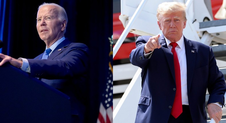 President Joe Biden, left, and former President Donald Trump.AP Photo/Jacquelyn Martin, File; AP Photo/Artie Walker Jr.