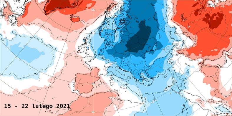 Anomalie pogodowe w lutym, źrodło EMCF