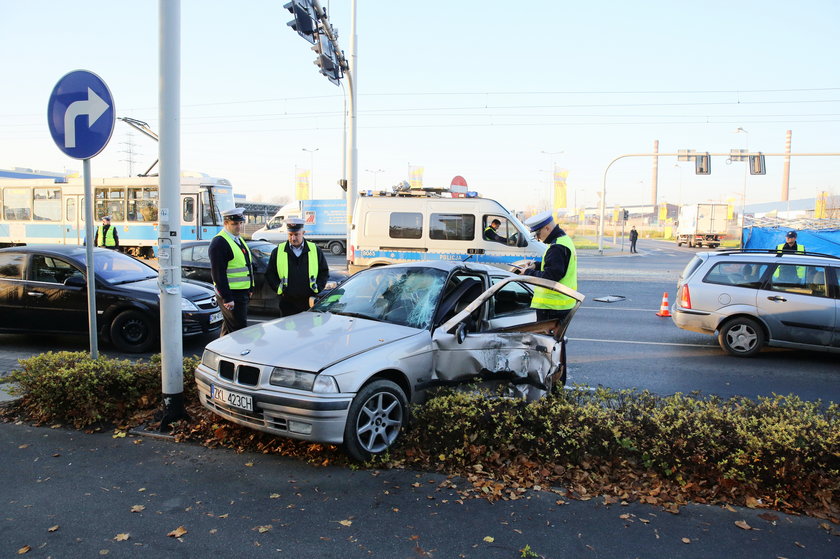 Zniszczone BMW