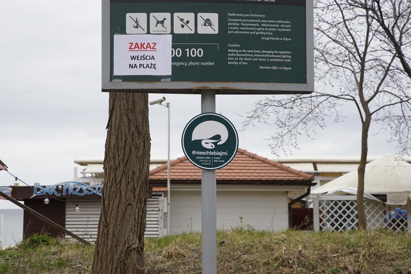 Sopot zamknął plaże, parki i promenady nadmorskie