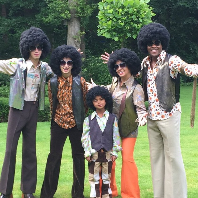 Legendarny piłkarz, obecnie trener wcielił się w Jackson 5!