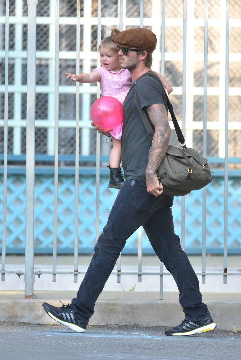 David Beckham z córką Harper Seven
