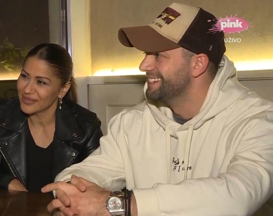 Mina Kostić i Nikola (Foto: Screenshot TV Pink)