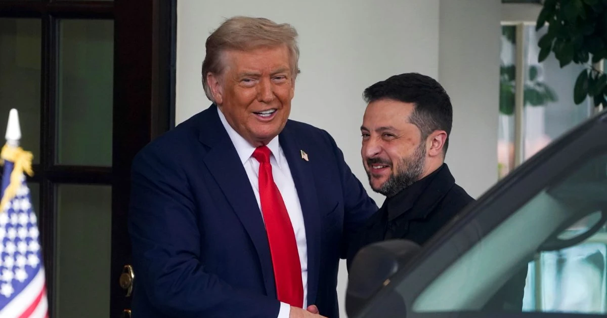 Wołodymyr Zełenski już w Białym Domu. Rozpoczynają się rozmowy z Donaldem Trumpem