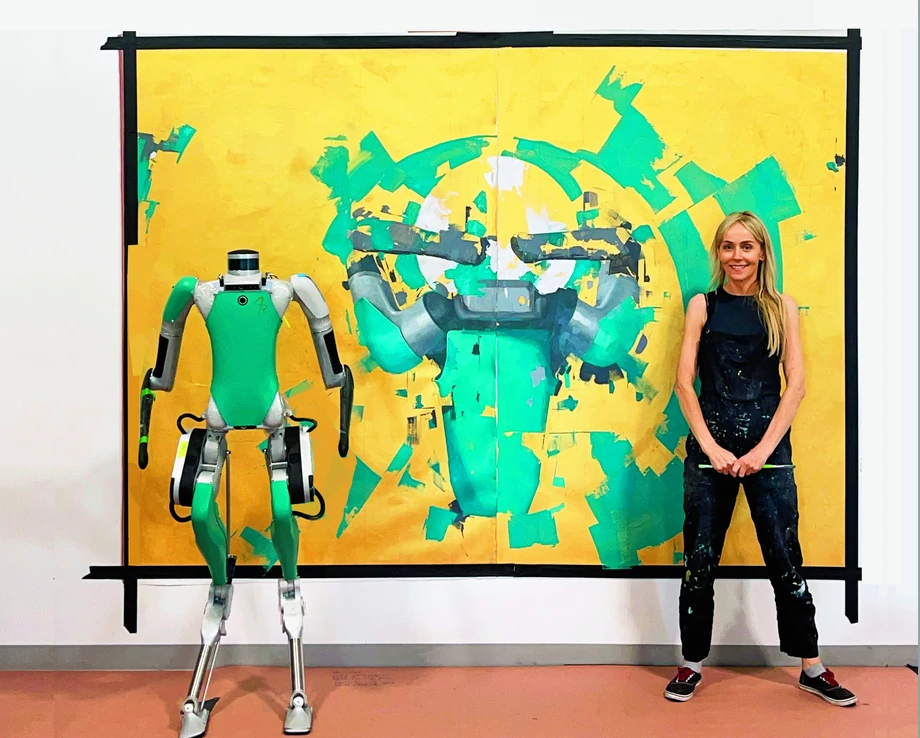 D19 a.k.a. Digit z Agility Robotics (na zdjęciu) jest jak dotąd jedynym humanoidalnym robotem, z którym współpracowała Agnieszka Piłat.