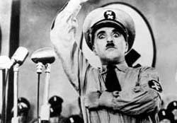 Charlie Chaplin w filmie "Dyktator"