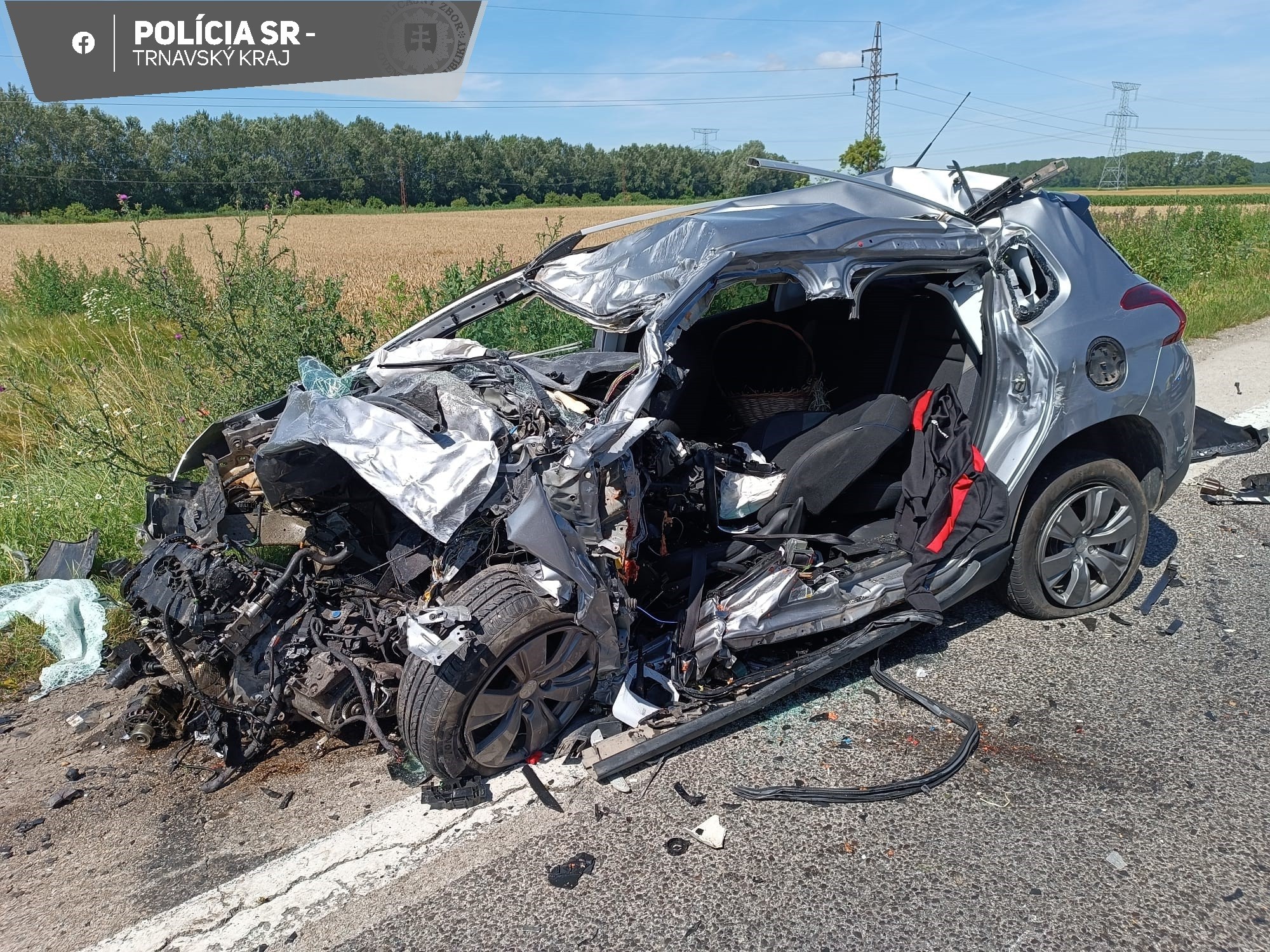 Na ceste medzi Dolným Štálom a Veľkým Mederom došlo k smrteľnej nehode.