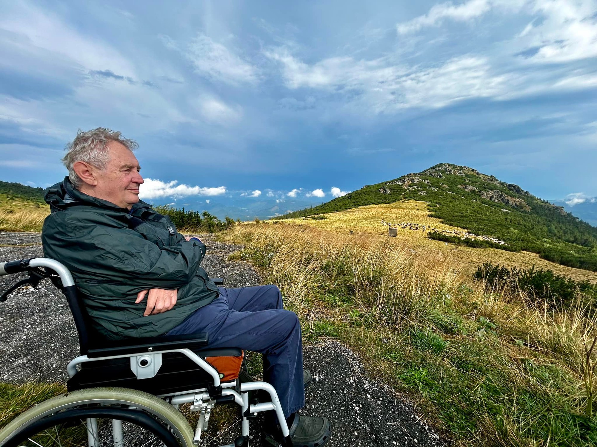 Miloš Zeman na dovolenke v Nízkych Tatrách.